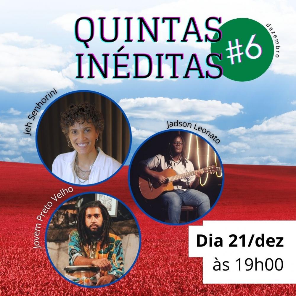 Última edição (do ano) do Quintas Inéditas -  Pré-Natal, dia 21 de dezembro no Teatro Municipal de Sabará
