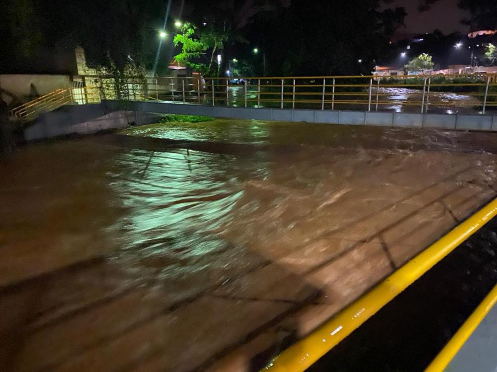 Alerta de chuva intensa durante a noite