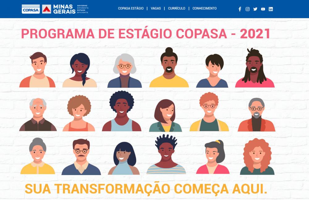 Copasa abre 140 vagas para o Programa de Estágio 2021