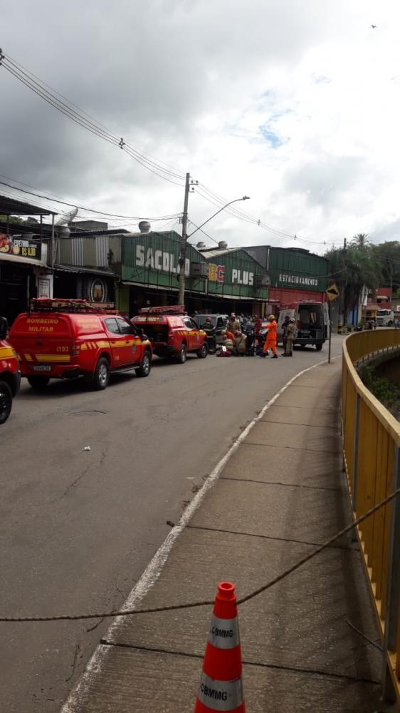Homem morre atropelado no centro de Sabará