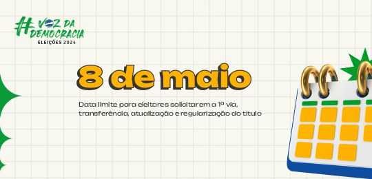 Faltam três meses para o fechamento do cadastro eleitoral. Saiba como está sua situação eleitoral!