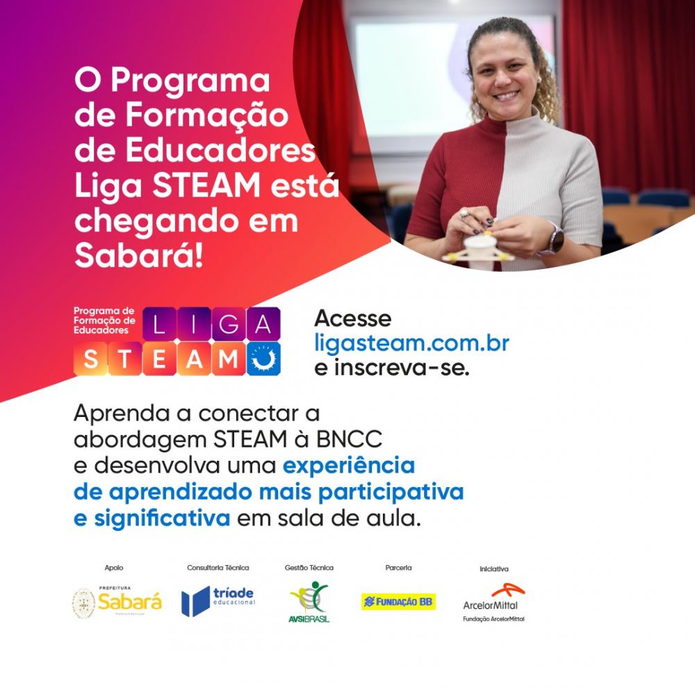 Formação de Educadores STEAM: Sabará é um dos municípios que receberão o projeto em 2024