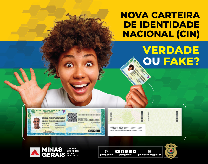 Governo alerta para notícias falsas sobre a Carteira de Identidade Nacional