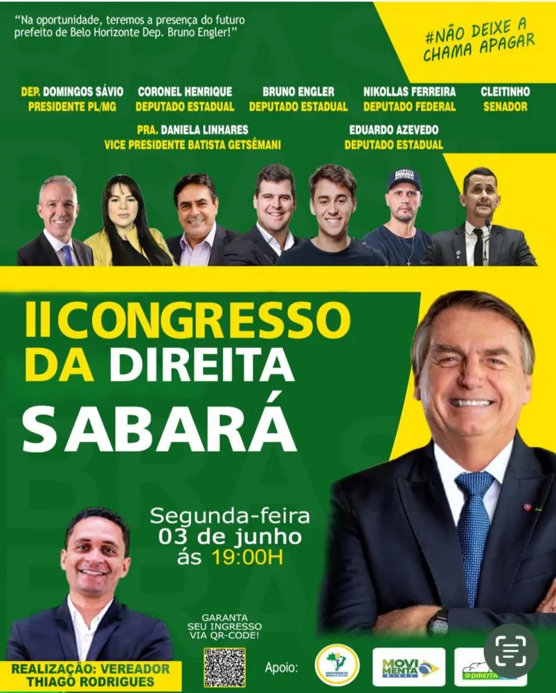 Congresso da Direita em Sabará: construindo o futuro e fortalecendo valores