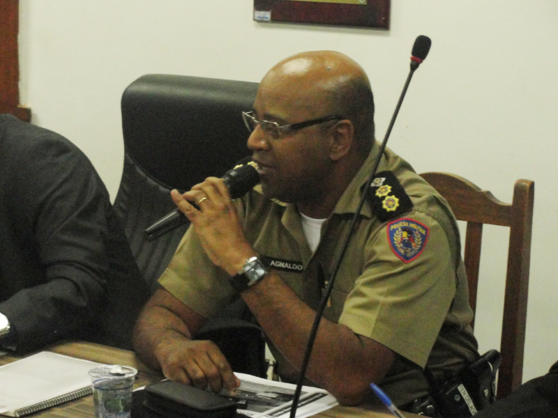 Câmara recebe comandante da 15ª Companhia da PM de Sabará