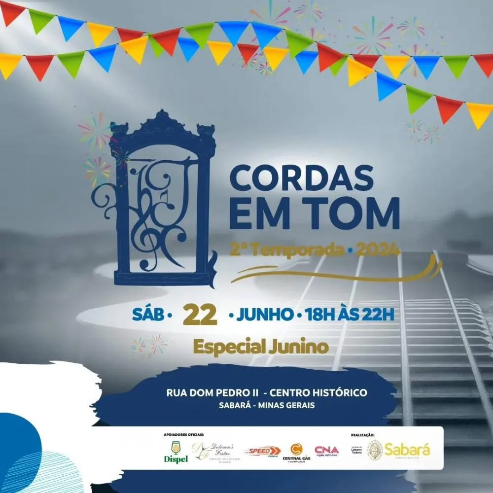 Cordas em Tom: Festa junina, forró e samba no centro histórico de Sabará