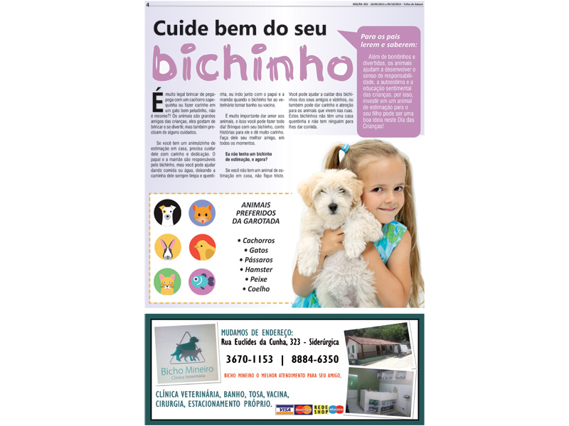 CUIDE BEM DO SEU BICHINHO