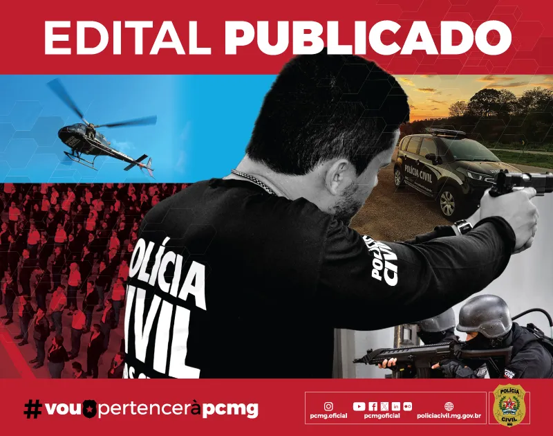 PCMG abre concurso com 255 vagas para carreiras policiais