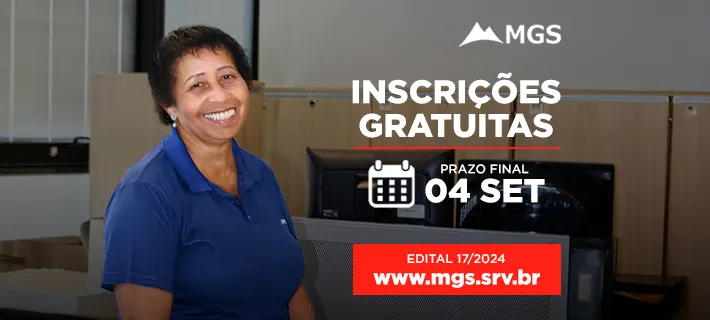 MGS abre inscrições de processo seletivo para auxiliar de serviços gerais em Belo Horizonte