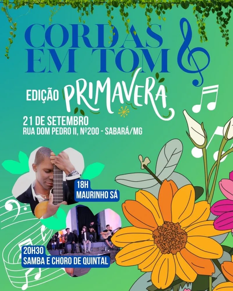 Cordas em Tom está de volta: edição Primavera promete emocionar Sabará! 