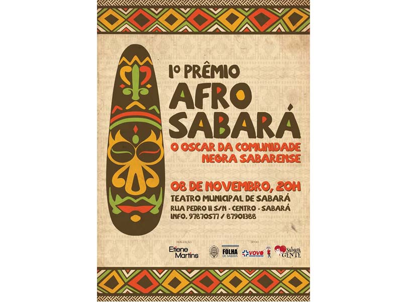 I Prêmio Afro Sabará chega ao Teatro Municipal evidenciando as tradições negras