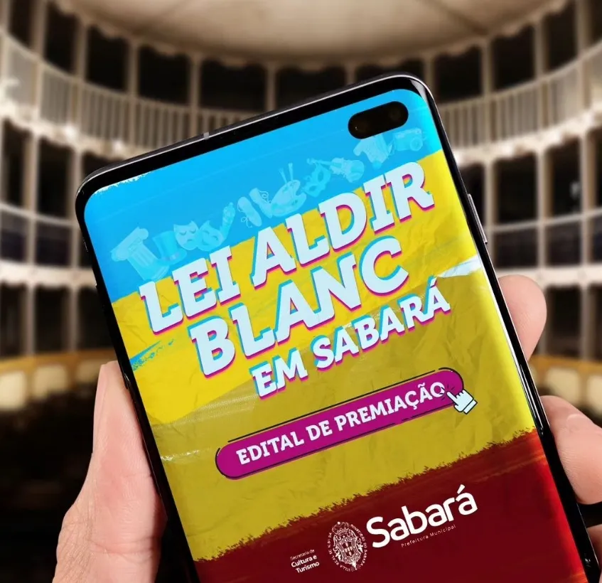 Edital de credenciamento da Lei Aldir Blanc 2024 é lançado pela Prefeitura de Sabará