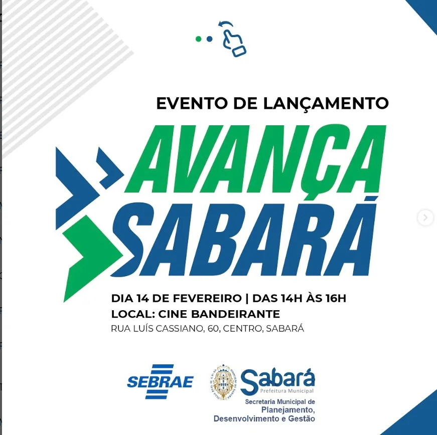 Avança Sabará: Prefeitura e Sebrae impulsionam o desenvolvimento econômico
