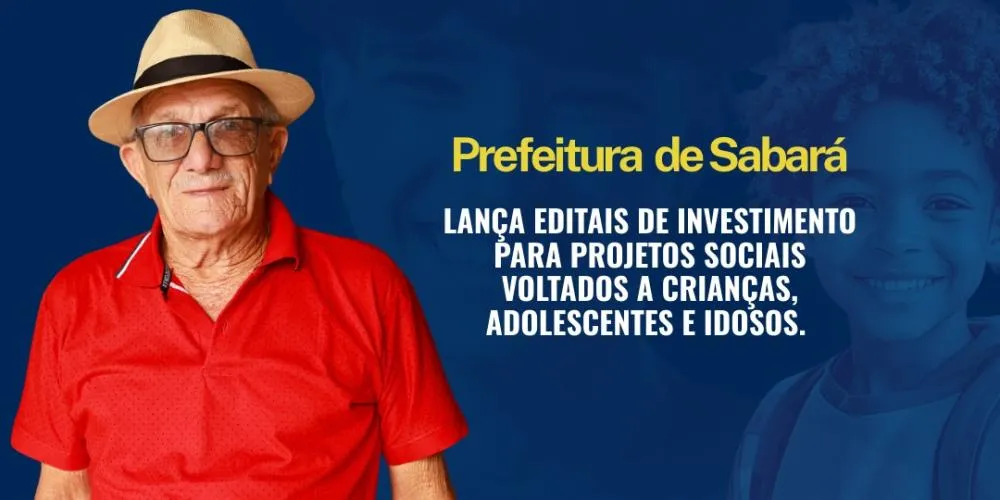 Sabará investe R$1,9 milhão em projetos sociais para crianças, adolescentes e idosos