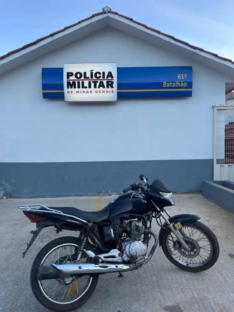 Polícia Militar de Sabará prende jovem de 20 anos com motocicleta furtada em Contagem
