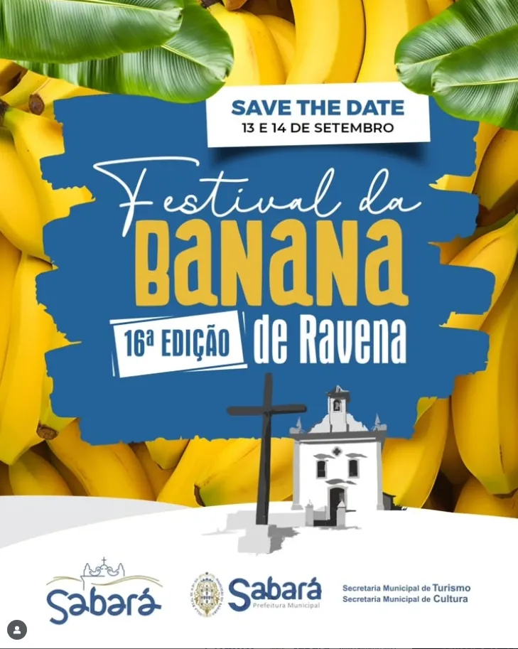 Ravena é palco do 16º Festival da Banana, uma das maiores festas de Sabará