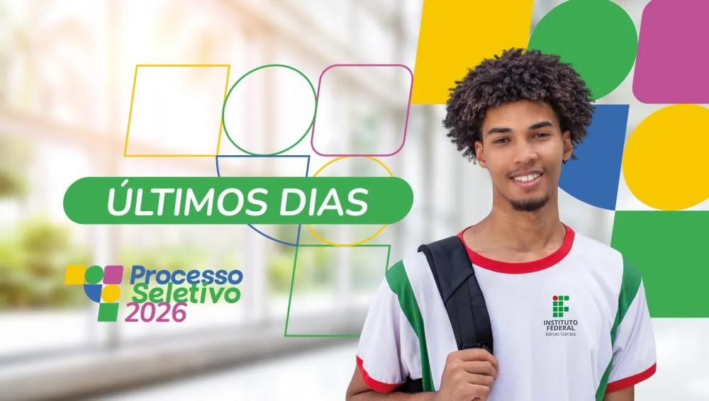 Últimos dias para inscrição no Processo Seletivo 2026 do IFMG Sabará