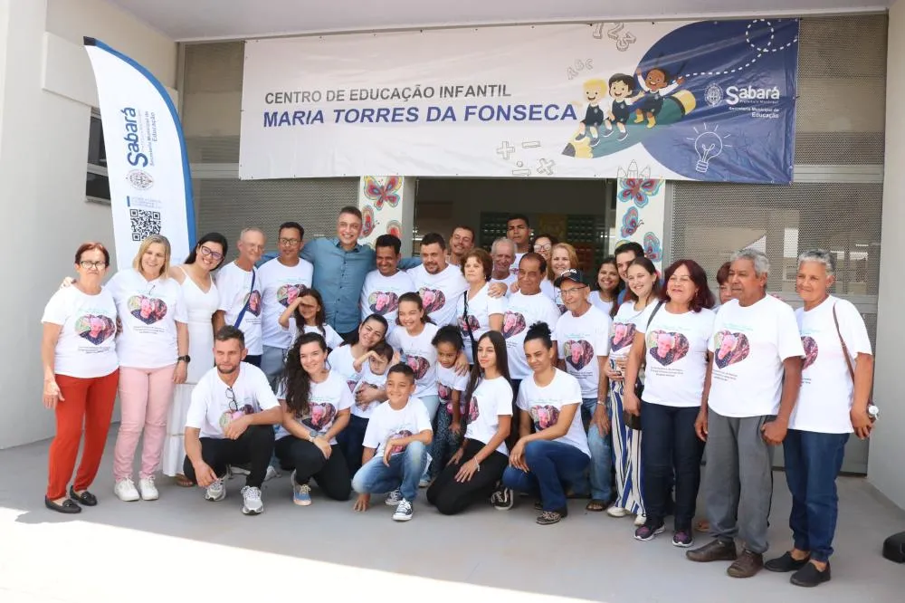 Sabará reforça compromisso com a educação infantil ao inaugurar o CEI Dona Maria do Pompéu
