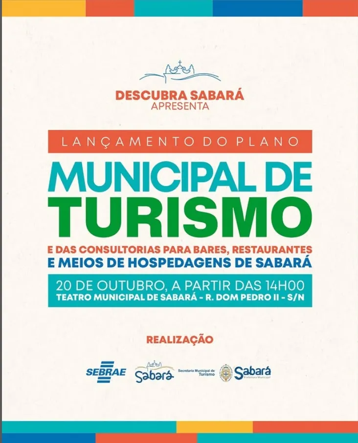 Sabará lança Plano Municipal de Turismo e Consultorias para impulsionar bares, restaurantes e hospedagens