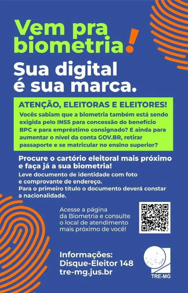 Biometria: atendimento pode ser feito em qualquer cartório de Minas Gerais