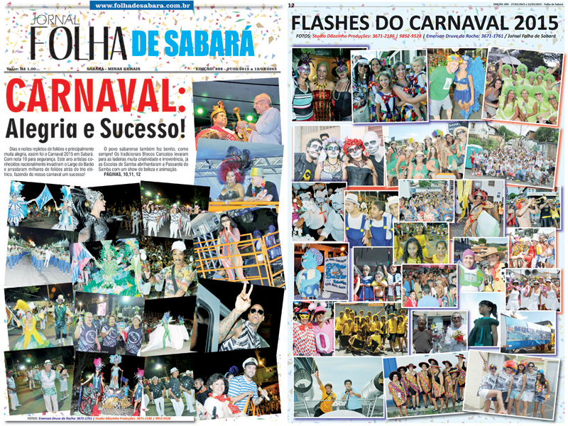 Carnaval Show: com atrações nacionais a folia sabarense atraiu milhares de pessoas