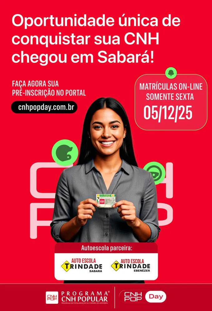 Programa CNH Popular chega a Sabará com benefícios e inscrições online
