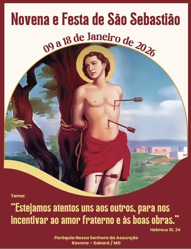 Festa de São Sebastião 2026 em Ravena, Sabará, segue até 18 de janeiro; confira programação a partir desta sexta (16)