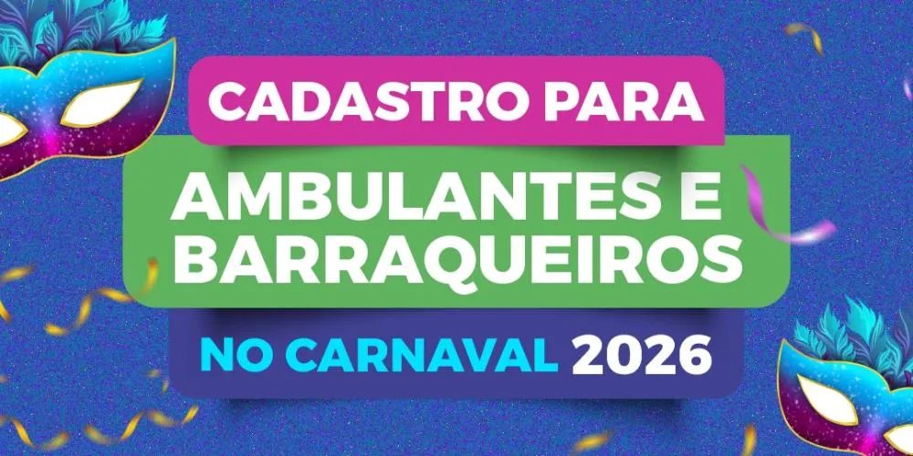 Prefeitura de Sabará abre cadastro de ambulantes e barraqueiros para o Carnaval 2026