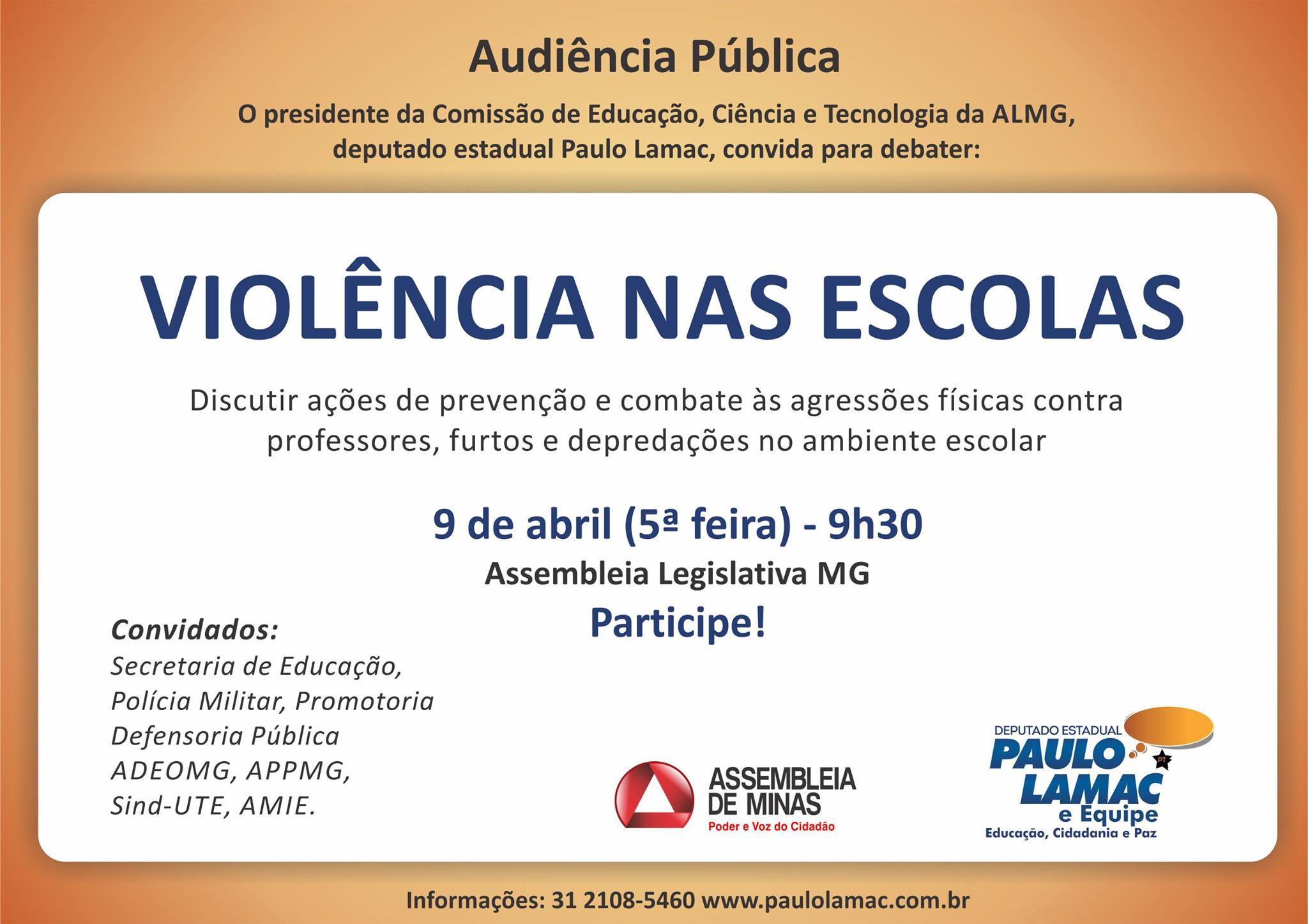 Assembleia Legislativa vai debater violência nas escolas