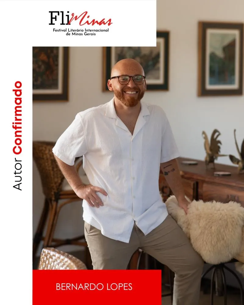Bernardo Lopes leva Sabará à FliMinas 2026 com debates sobre literatura, tecnologia e produção independente