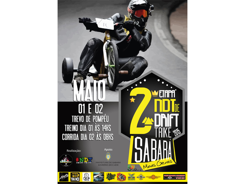 2ª Etapa NDT de Drift Trike 2015 Sabará – Minas Gerais