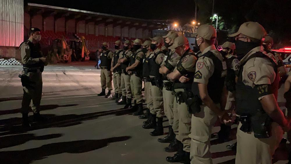 Forças de segurança fazem operação em repressão ao crime violento