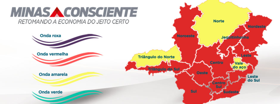 Minas Gerais adota mais restrições na onda vermelha 