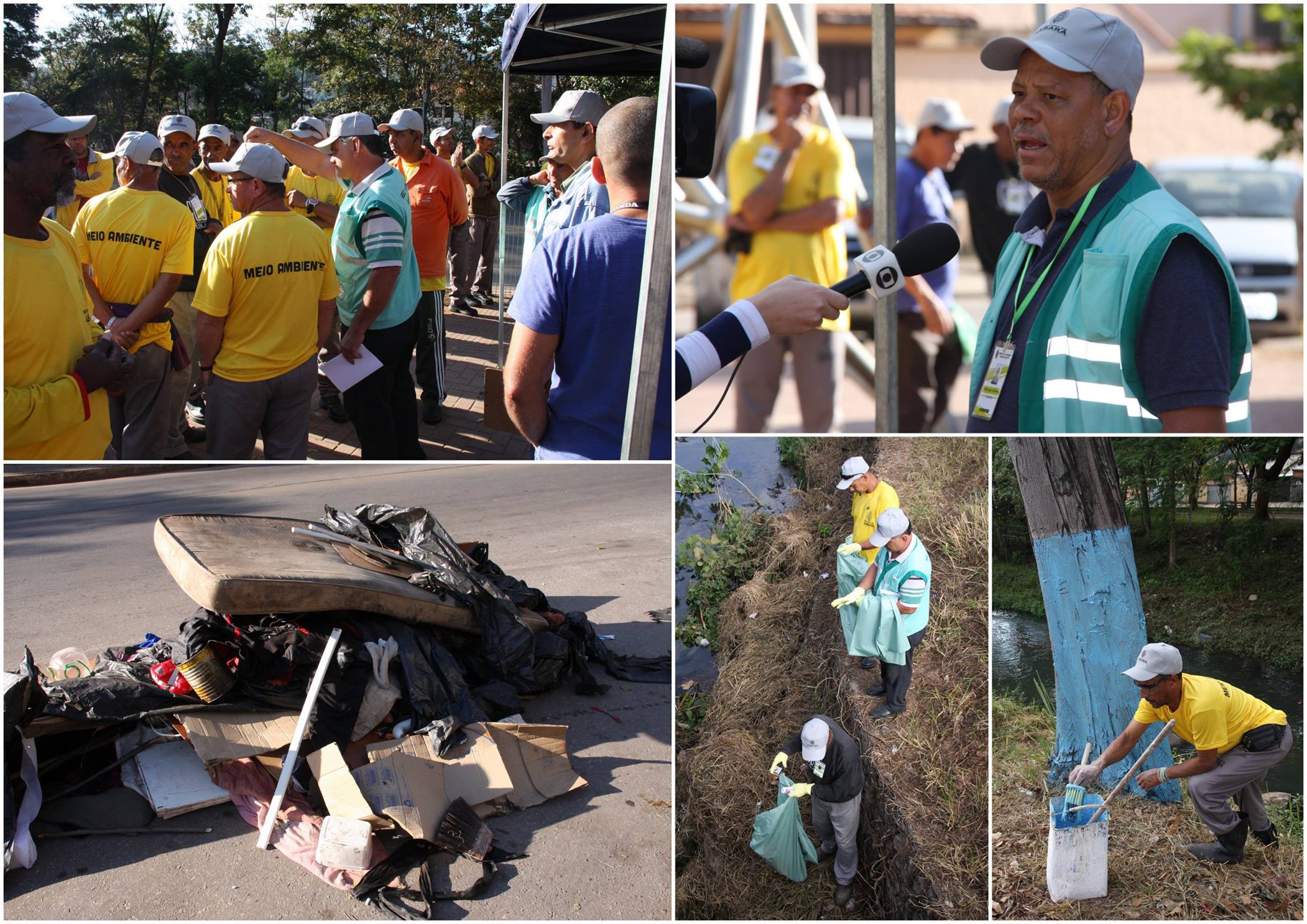 Mutirão da limpeza retira duas toneladas de lixo das margens do Rio Sabará