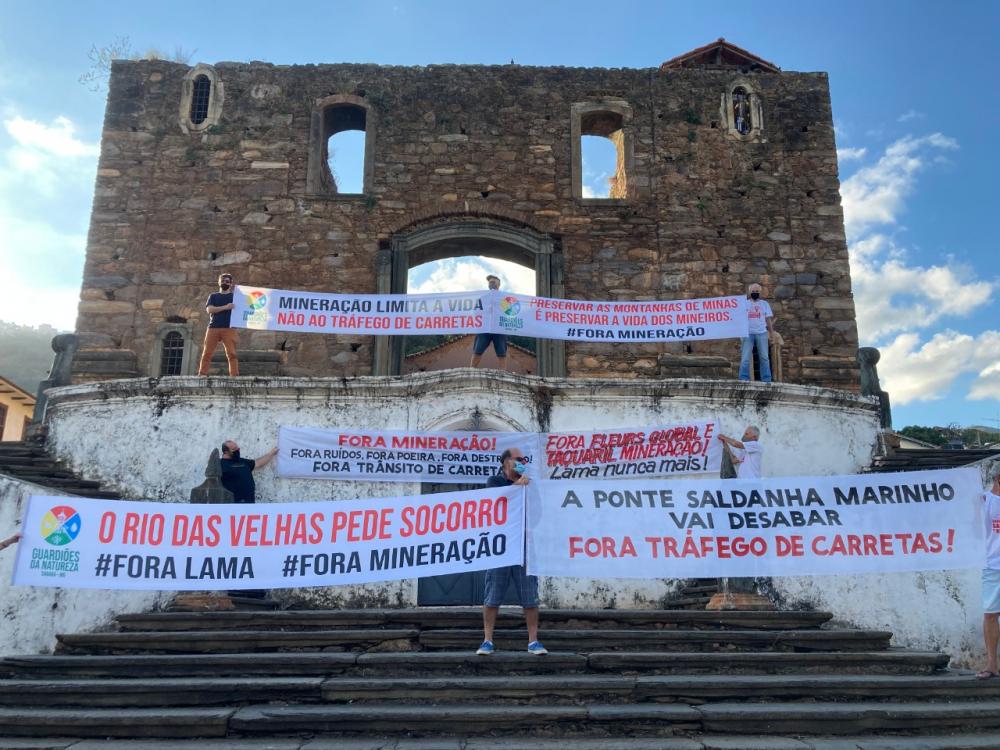 Movimento popular em Sabará protesta contra a exploração minerária