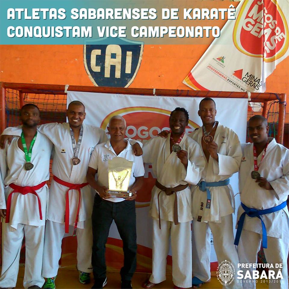 Atletas sabarenses de Karatê conquistam vice campeonato.