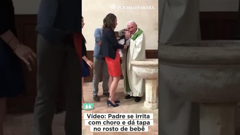 Padre se irrita com choro e dá um tapa no rosto do bebê