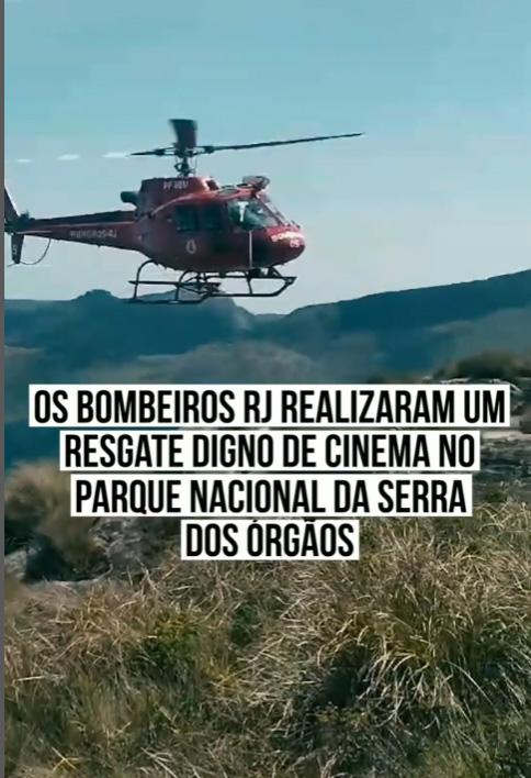 Resgate digno de cinema no Parque Nacional da Serra dos Órgãos, a cerca de 7.500 pés de altitude